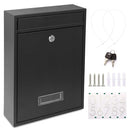 DIGGOO MAILBOXES FOR OUTSIDE WALL MOUNT LOCKING MAILBOX - BLACK KEY LOCK - Like New