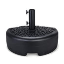 HOME ZONE LIVING 40LB FILLABLE PATIO UMBRELLA BASE STAND 18IN - BLACK - Like New