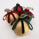 NATIONAL TREE HGTV HOME COLLECTION SET OF 24 HOLIDAY ROMANCE, ORNAMENTS RED - Like New