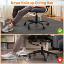 GARVEE 48"X60" OFFICE CHAIR MAT FOR HARDWOOD FLOORS: ANTI-SLIP - BLACK - Like New