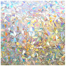 Rabbitgoo Rainbow Window Privacy Film Stained Glass Cling 23.6"x157.4" - Brand New