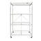 ORIGAMI 2PK R5 STORAGE RACK 4TIER HEAVYDUTY FOLDABLE WHEELS - - Scratch & Dent