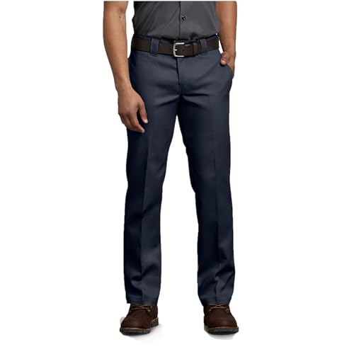 D873FBLK DICKIES MENS 873 SLIM FIT WORK PANTS BLACK 34X30 - Brand New