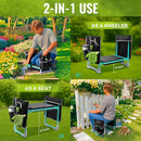 WORKPRO Garden Kneeler and Seat 10" Wider Heavy Duty Foldable Gardener Stool - Like New