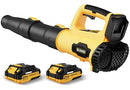 LEAPUL LEAF BLOWER CORDLESS ELECTRIC CORDLESS LEAF BLOWER WITH 2 BATTERIES - Like New