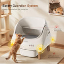 YIZFERN SELF CLEANING LITTER BOX FOR MULTIPLE CATS, AUTOMATIC - WOODEN - Like New