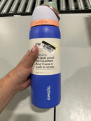 OWALA 32OZ SPECIAL EDITION WATER BOTTLE DARK BLUE A LIGHT GREEN LID TOP - BLUE - Like New