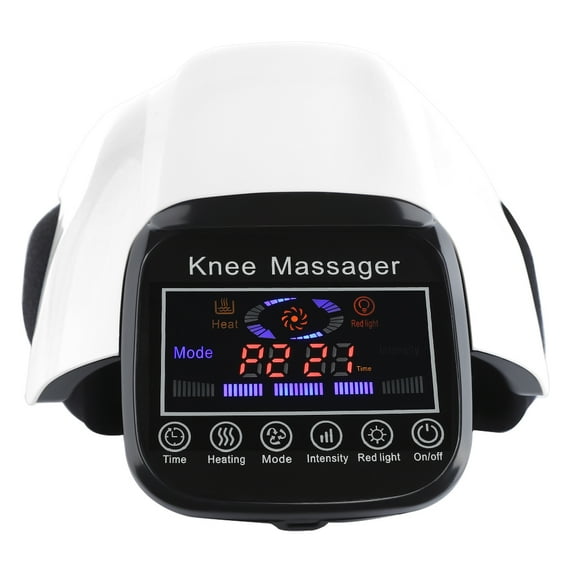 HIROKE HEATING KNEE MASSAGER VIBRATION MASSAGE KNEECAP BRACE FOR KNEE - WHITE - Like New