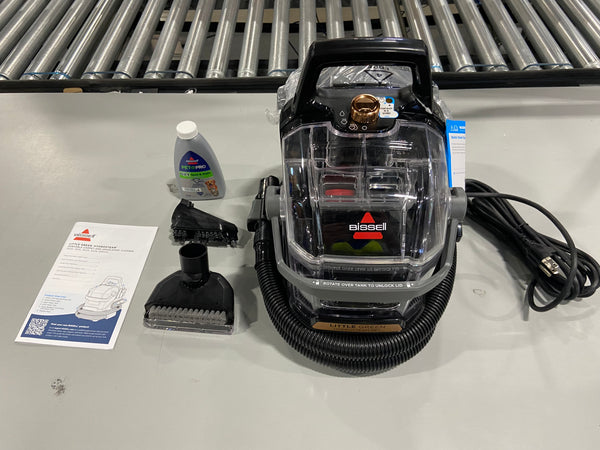 BISSELL LITTLE GREEN HYDROSTEAM PET PORTABLE CARPET CLEANER - BLACK - Like New