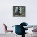 YOSHANA Black Bear Wall Art Window Animal Canvas Prints Forest Bears Pictures - Brand New