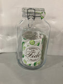 BORMIOLI ROCCO FIDO STORAGE JAR - WIRE BAIL - 4LITER - CLEAR - Brand New