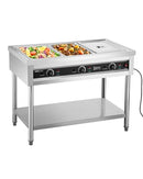 VEVOR 3-Pan Commercial Food Warmer SFTLS3G110V1350W - SILVER - Like New