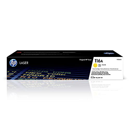 HP 116A Yellow Toner Cartridge Works with HP Color Laser 150 Series W2062A - Brand New