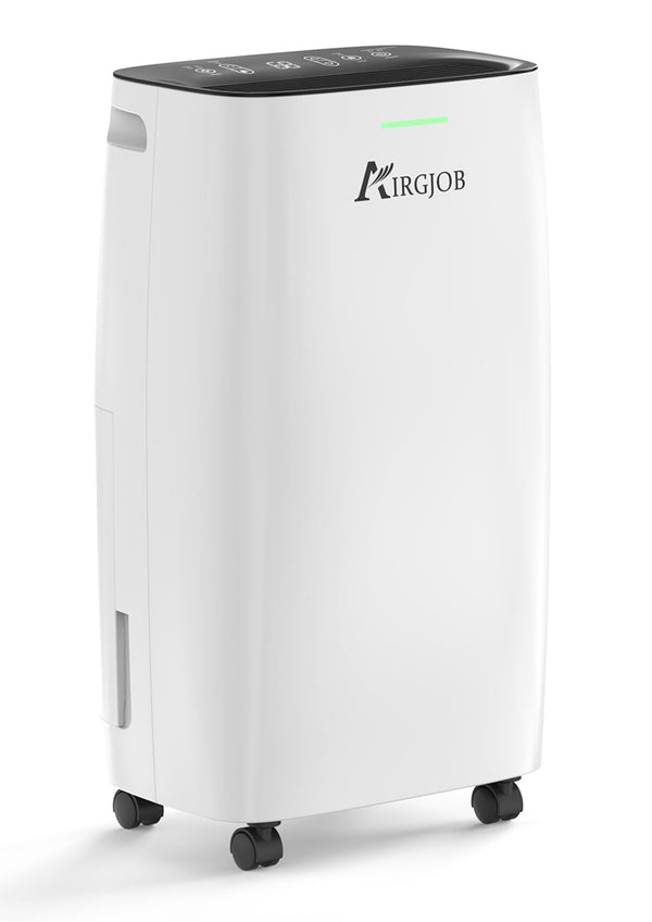 AIRGJOB 32-PINT DEHUMIDIFIER FOR BASEMENT AND LARGE ROOM - 2000 SQ. FT - WHITE - Like New