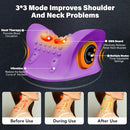 STILEFIX NECK MASSAGER PILLOW WITH 3 ADJUSTABLE MODES ZT001 - PURPLE - Like New