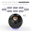 CREATIVE PEBBLE SE MINIMALIST 2.0 USB-C POWERED PC SPEAKERS WITH RGB LIGHTING - Like New