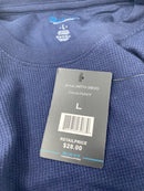 BLUE ICE MEN'S MODERN FIT WAFFLE-KNIT CLASSIC THERMAL - SIZE: MEN L - NAVY - Like New