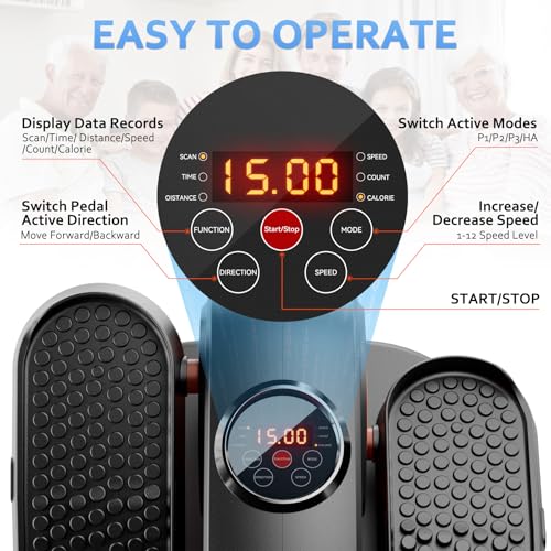 ARTHOOT UNDER DESK ELLIPTICAL MACHINE ELLIPSE EXERCISER AS SEEN ON TV - BLUE - Like New