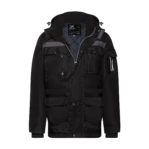 8050STANDARD Arctix Men's Performance Tundra Jacket With Added Visibility Black - Brand New