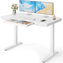 Marsail Standing Desk Drawer 48 x 24 inch Whole Piece Tabletop Electric - White - Like New
