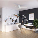 HUNTER FAN COMPANY PRESTO INDOOR LOW PROFILE CEILING FAN 44" 52402 - MATTE WHITE - Like New