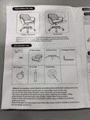 BESTERA VANITY CHAIR WITH WHEELS - BEIGE/SILVER LEGS - Like New