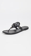 TORY BURCH WOMEN'S MILLER EMBELLISHED SANDALS SIZE: WOMEN 7.5 BLACK - Like New