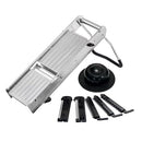 TABLECRAFT 12629 MANDOLINE SLICER SET STAINLESS STEEL ADJUSTABLE - SILVER - Like New