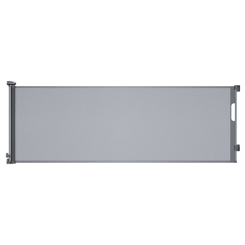 LIFMAGE RETRACTABLE BABY GATES 137 INCH EXTRA WIDE BABY GATE FOR STAIRS - GRAY - Like New