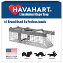 Havahart Small 1-Door Live Animal Trap Safety Shield Comfort Grip Handle - Brand New