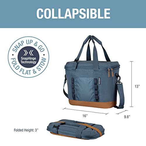 CLEVERMADE COLLAPSIBLE COOLER BAG 30 CAN BEACH TRAVEL CAR COOLER - OCEAN - Like New