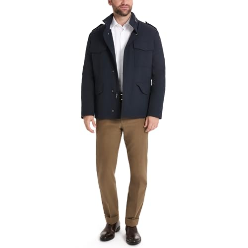 Ben Sherman Men's Beekman Casual Military Jacket Navy Small - Brand New