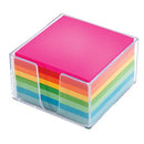 OFFICE DEPOT PLEXI NOTE CUBE UNRULED 500 SHEETS ASSORTED COLORS - 573-482 NEW - Like New