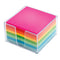 OFFICE DEPOT PLEXI NOTE CUBE UNRULED 500 SHEETS ASSORTED COLORS - 573-482 NEW - Like New