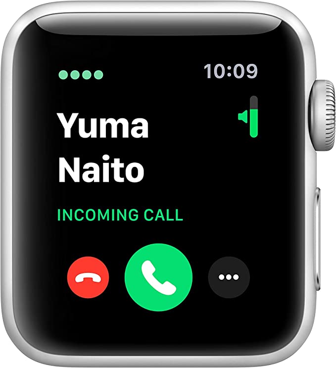Apple Watch 3 GPS Cellular 38MM Silver Aluminum Case with White Sport Band - Like New