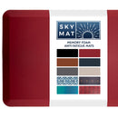 SKY SOLUTIONS ANTI FATIGUE MAT 3/4" CUSHIONED DESK & GARAGE 24" X 70" - BURGUNDY - Like New