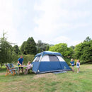 QOMOTOP 6 PERSON 60 SECONDS SET UP CAMPING TENT WATERPROOF POP UP TENT - BLUE - Like New