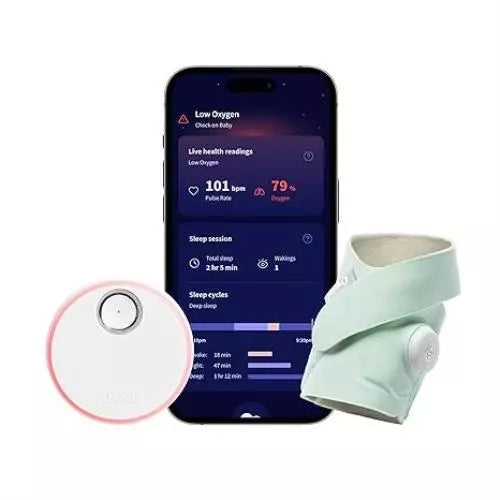 OWLET SMART SOCK 3RD GEN VOICE & BREATHING BABY MONITOR BM06NNBBYG - MINT - Like New