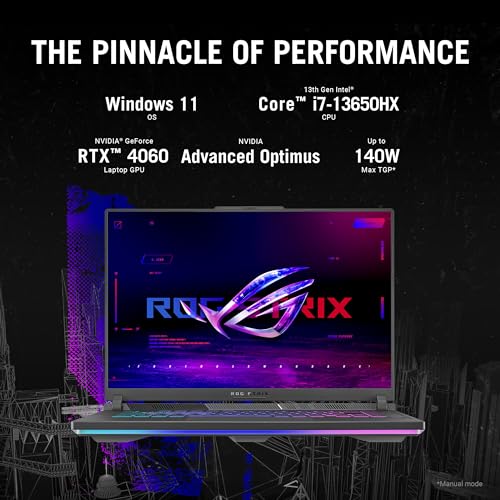 ASUS ROG Strix G16 16” FHD i7-13650HX 16GB 1TB RTX 4060 G614JV-AS74 - Black Like New