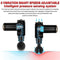 COTSOCO MASSAGE GUN DEEP TISSUE PAIN RELIEF 4 MASSAGE HEADS 6 SPEEDS - BLACK - Like New