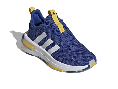IE6427 ADIDAS RACER TR23 KIDS SNEAKERS - SIZE: YOUTH 6 - ROYALBLUE/WHITE/ YELLOW - Like New
