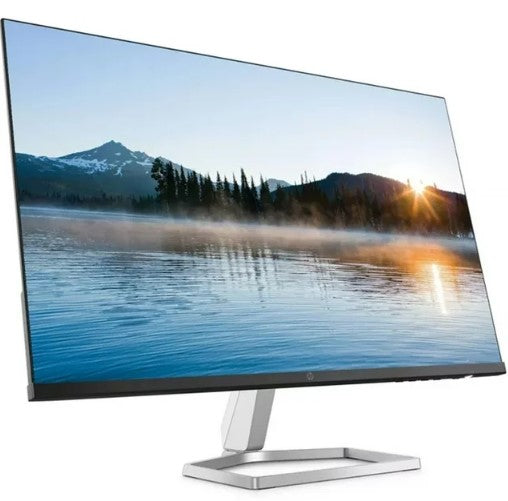 HP 27" Full HD IPS Computer Monitor, AMD FreeSync M27fe - BLACK - Scratch & Dent