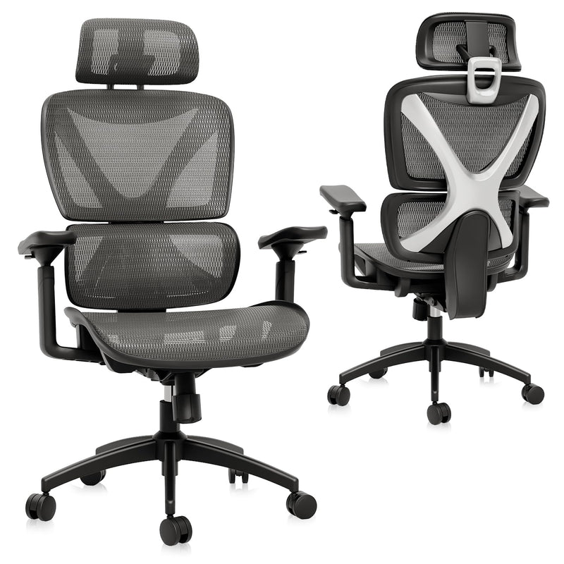 GABRYLLY Ergonomic Office Chair Big and Tall Mesh Chair 定圓形 with Lumbar - Like New