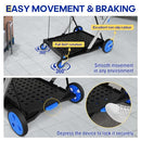 FAHKNS MULTIFUNCTIONAL FOLDING CART WHEELS THROUGH STORES, SHOPPING - BLUE - Brand New