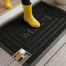 GORILLA GRIP 100% Waterproof All-Season WeatherMAX Doormat 35x23 - Black Welcome - Brand New