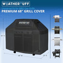 WEATHERTUFF ALL SEASON UNIVERSAL HEAVY DUTY STANDARD GRILL COVER - BLACK - Like New