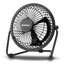 HOLMES 4" MINI HIGH-VELOCITY PERSONAL DESK FAN, 32510028, 4 BLADES, 360° - BLACK - Like New