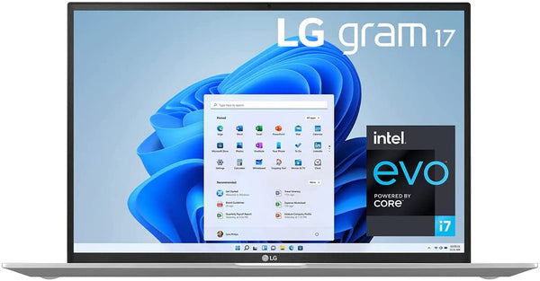 LG Gram 17 2560x1600 i7-1195G7 32GB 1TB SSD FPR SILVER - 17Z95P-K.ADE9U1 Like New
