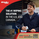 WypAll PowerClean X80 Heavy Duty Cloths 5 Boxes x 76 Towels 41048 White - Brand New