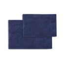 WHOLESALE DAN RIVER 2-PIECE PLUSH MICROFIBER SHAG BATH MAT SET - NAVY - Brand New